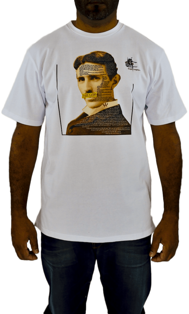 DarqMatterDesign CutnSew T-Shirts Small / White ElectronicaTesla
