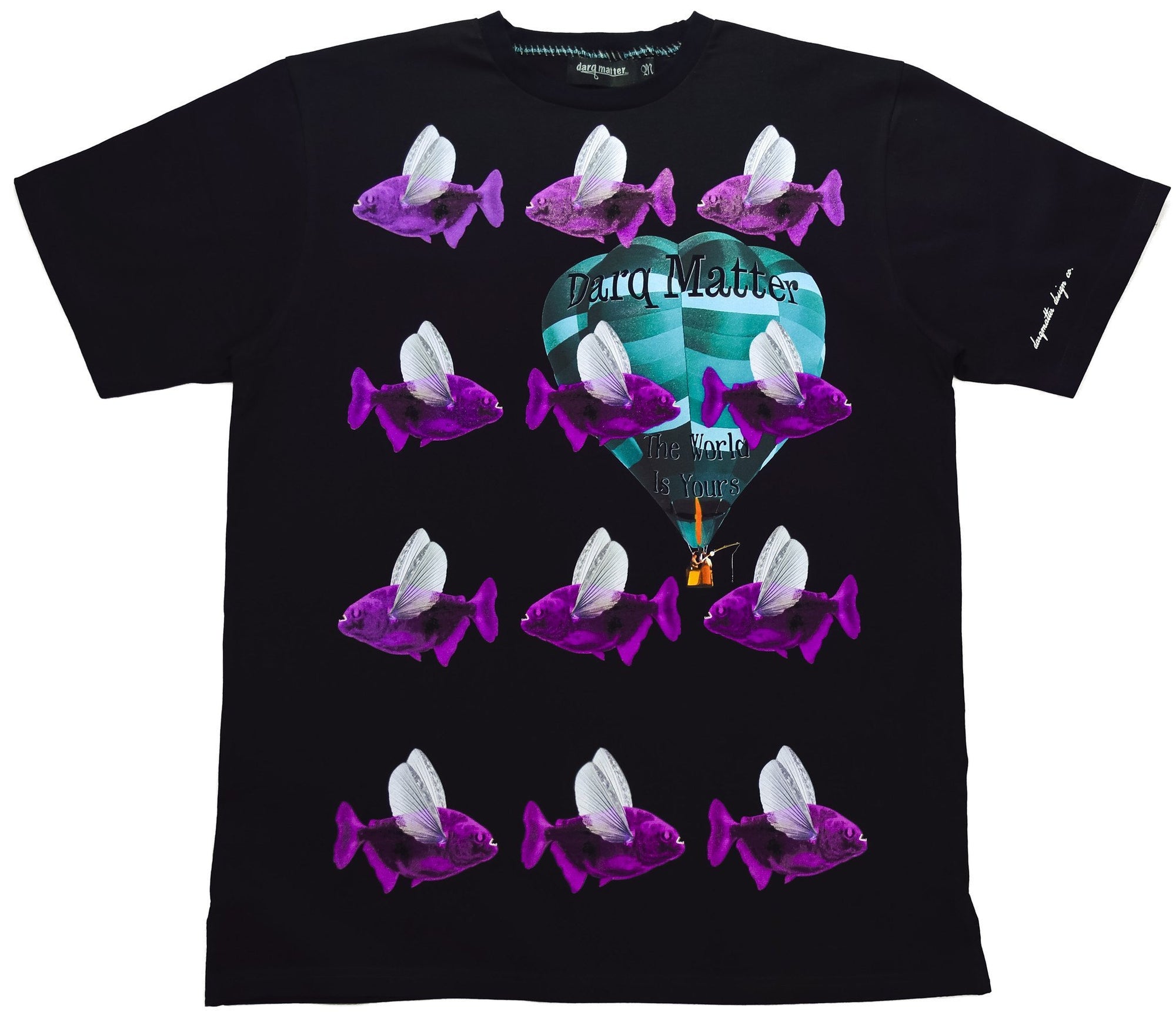 DarqMatterDesign CutnSew T-Shirts Small / Black Flying Piranhas