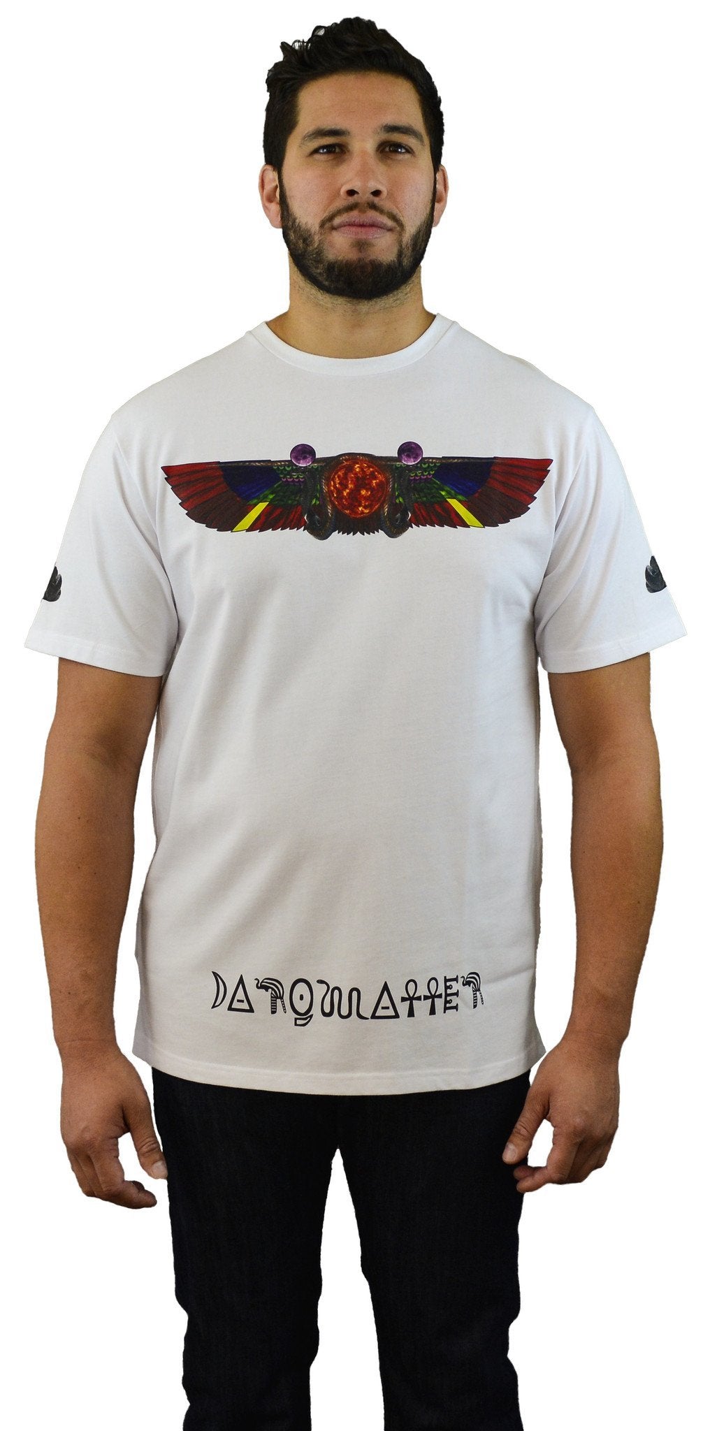 DarqMatterDesign CutnSew T-Shirts Small / White Amen-Ra