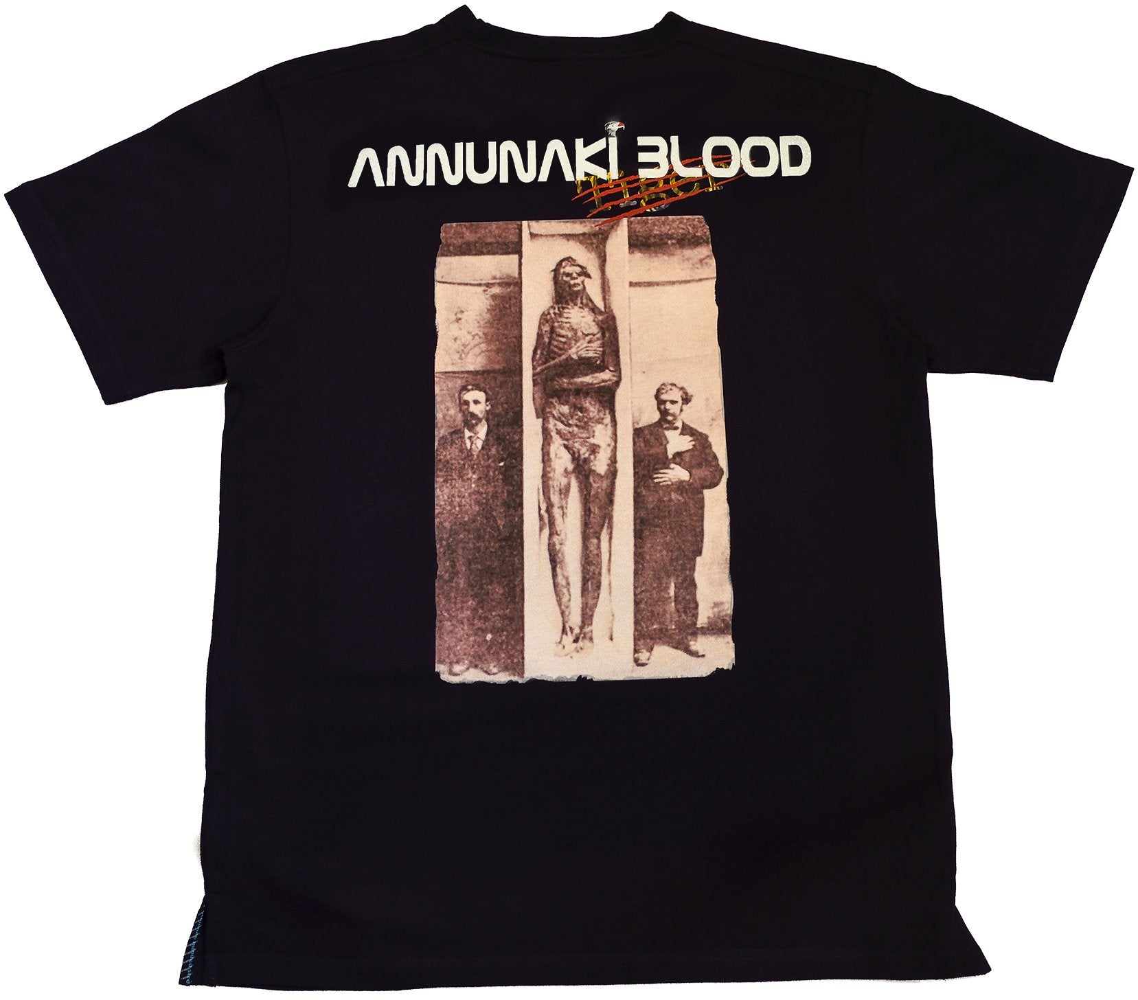 DarqMatterDesign CutnSew T-Shirts Small / Black Annunaki Blood