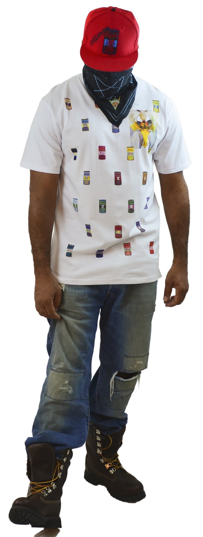 DarqMatterDesign CutnSew T-Shirts Small / White Sardines&PorknBeans