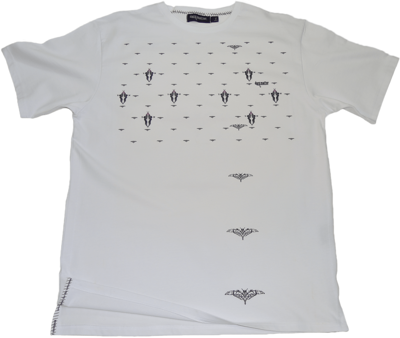 DarqMatterDesign CutnSew T-Shirts Small / White MothMan