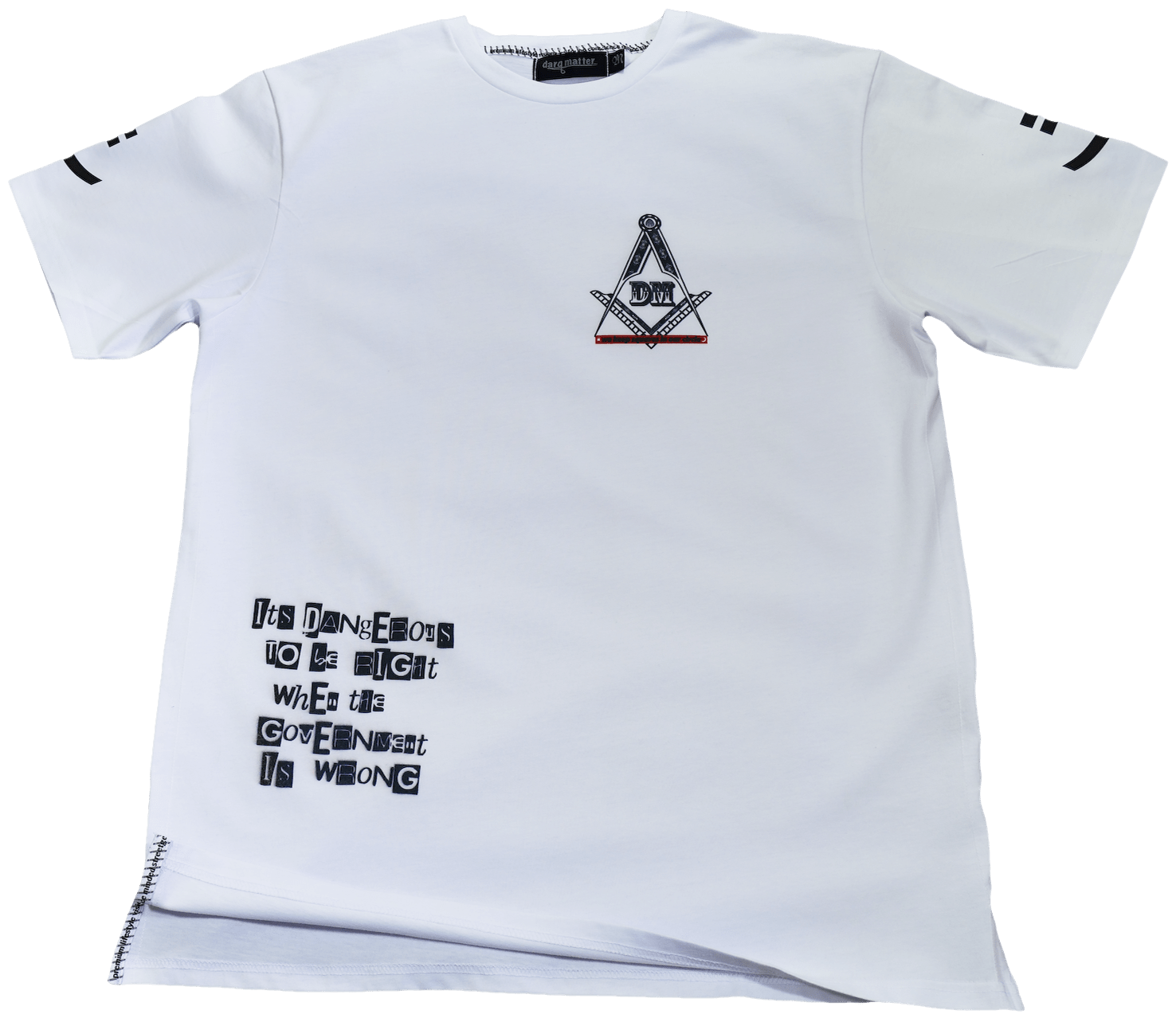 DarqMatterDesign CutnSew T-Shirts Small / White Voltaire