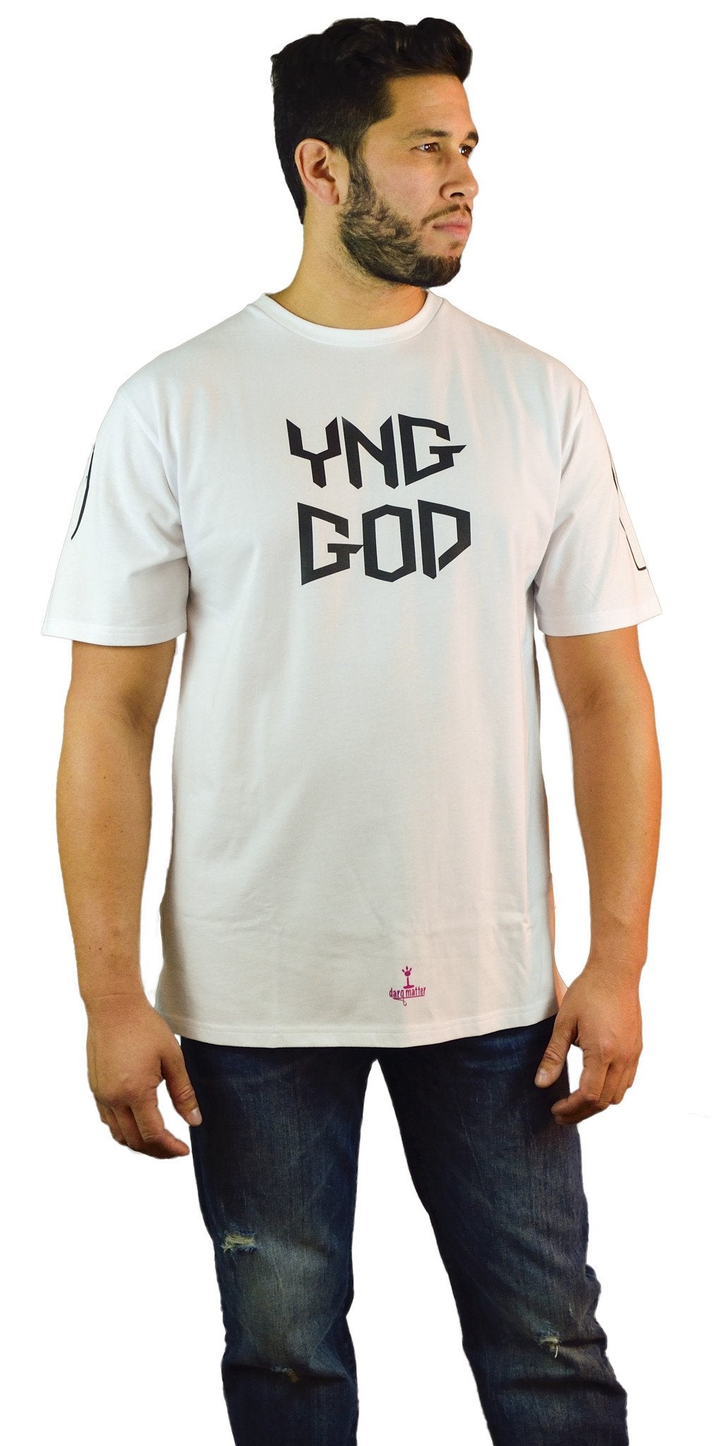 DarqMatterDesign CutnSew T-Shirts Small / White Yng God